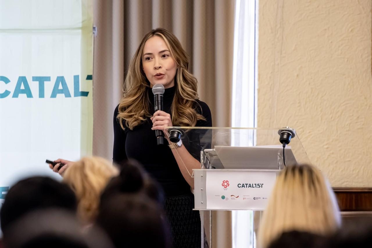Laura Carrión Rivas durante su presentación en CATAL1.5°T